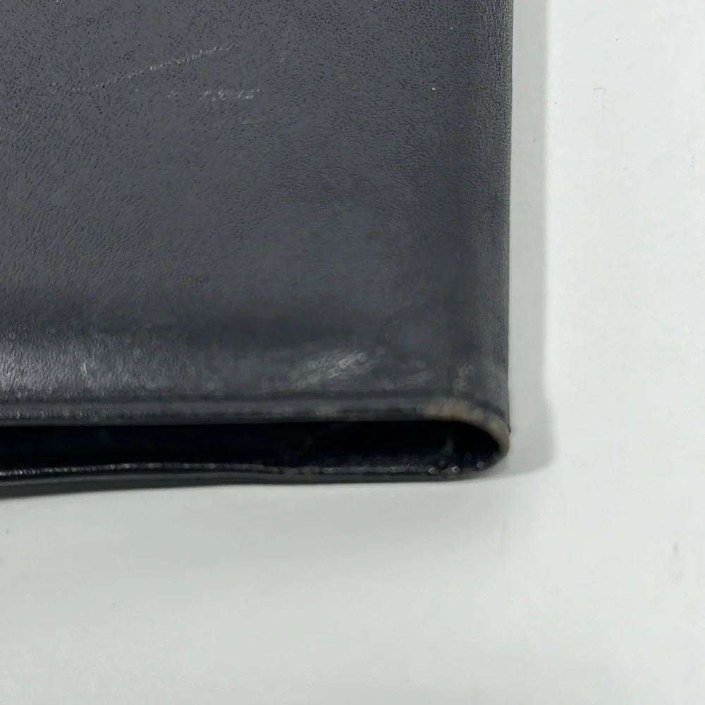 Dunhill Fine Leather Bi-Fold Business Card Case/Wallet - Black